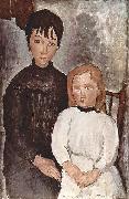 Amedeo Modigliani Zwei Madchen oil painting on canvas